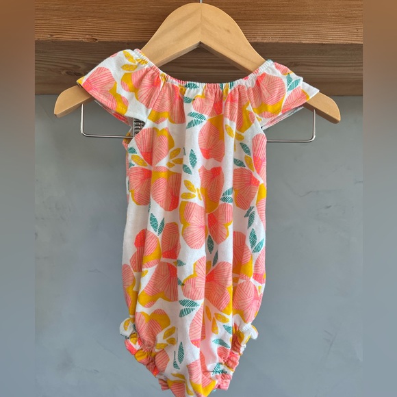BRIGHT Floral onesie size 0-3 months - Picture 2 of 3